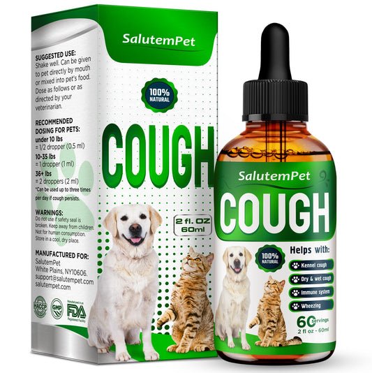 Dog Cough Treatment | Kennel Cough Treatment for Cats | Dog Cough Suppressant | Dog Cough | Dog Coughing Treatment Liquid | Kennel Cough for Cats | Cough Suppressant for Dogs & Cats | 2 Oz