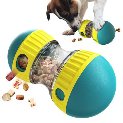 AWSL Interactive Dog Toys - Dog Puzzle Toy Adjustable Food Treat Dispensing Dog Toys Indestructible Dog Food Dispenser Dog Puzzle Feeder Slow Feeder for Large/Medium/Small Dog Puppy Pet Gift(Blue)